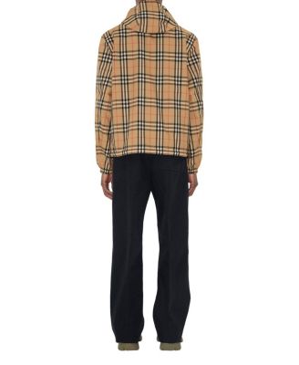 Reversible Check Hooded Jacket