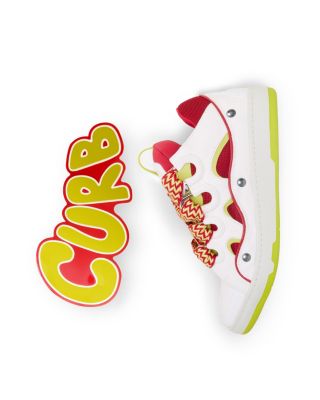  Unisex Curb Patch Sneakers In Leather