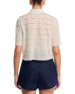 The Lattice Crochet Top