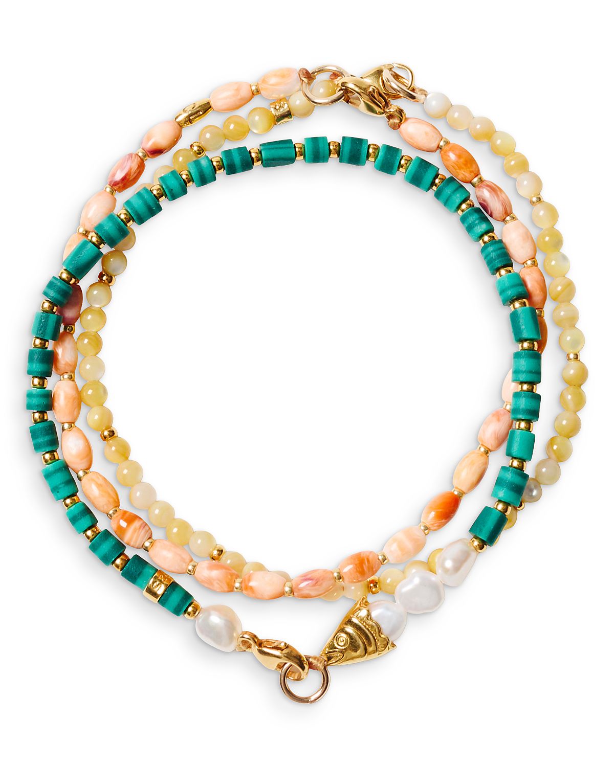 Chan Luu 3-Pc. Set Gemstone Beaded Flex Bracelets