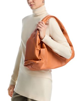 Leather Hobo Shoulder Bag