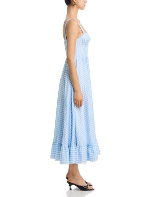 Gingham Bustier Midi Dress - Exclusive