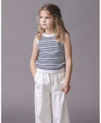 Girls' Linen Paper Bag Tie-Waist Pant - Little Kid, Big Kid