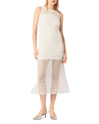 Resilla Rhinestone Crochet Maxi Dress