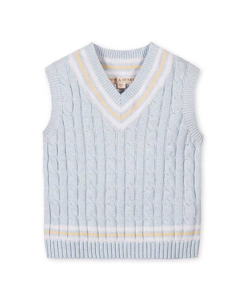 Hope & Henry Boys' Organic V-Neck Cricket Sweater Vest - Baby