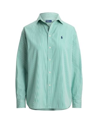 Relaxed Fit Striped Cotton Shirt