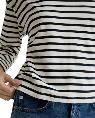 Annie Boat Neck Long Sleeve Tee