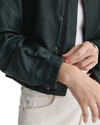 Lincoln Leather Bomber Jacket