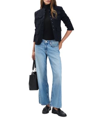 Saige Low Rise Ankle Straight Jeans in Ludlow