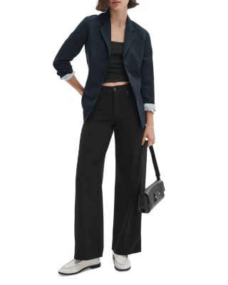 Andi High Rise Full Wide Leg Jeans in Black