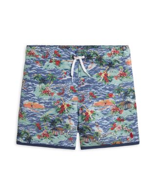Boys' Tropical Print Swim Trunks - Big Kid