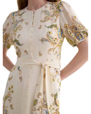 Alma Silk Paisley Dress