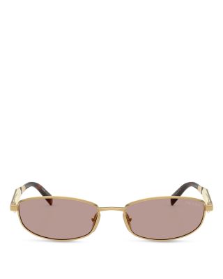 Prada PR Oval Sunglasses, 55mm | Bloomingdale's Jewelry & Accessories