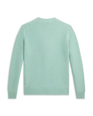 Boys' Mesh Knit Cotton V Neck Cardigan - Big Kid