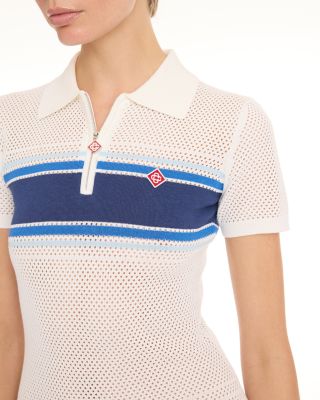 Mesh Stripe Jacquard Dress