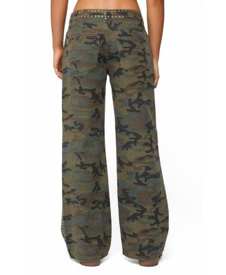  Quincy Studded Low Rise Baggy Jeans