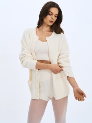  Orla Wool-Blend Ribbed Knit Cardigan