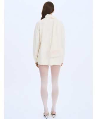  Orla Wool-Blend Ribbed Knit Cardigan