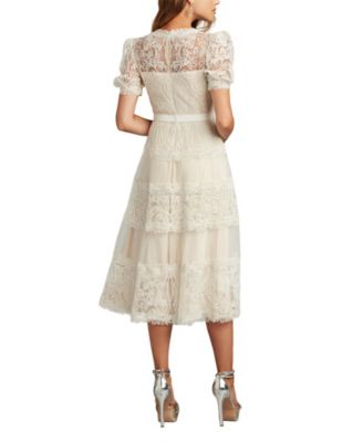 Fatiha Floral Lace and Chiffon Dress