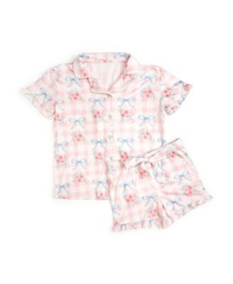  Girls' Gingham Trellis Lounge Set - Little Kid, Big Kid