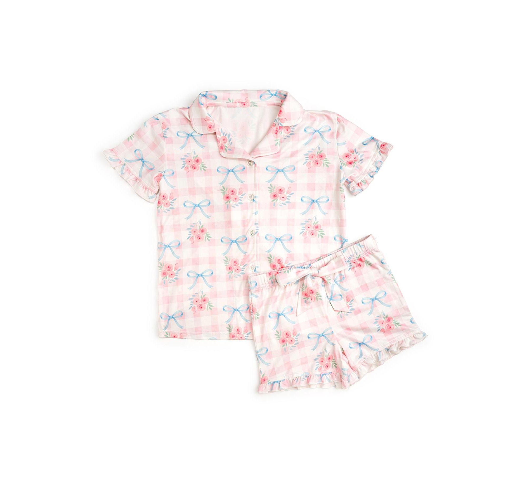 Girls' Gingham Trellis Lounge Set - Little Kid, Big Kid - Image 1