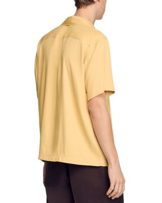 Loose Fit Shark Collar Shirt