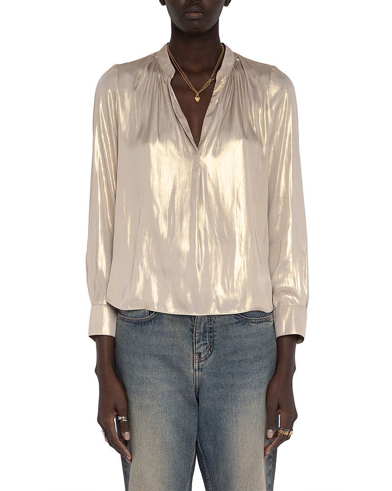 Nili Lotan Zadig & Voltaire Tink Satin Blouse