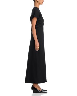 Slouch Waist Wool Dress