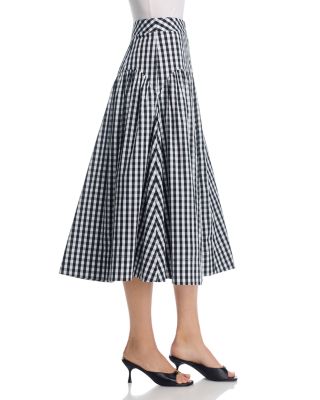 Robin Gingham Midi Skirt
