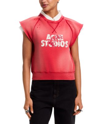 Layered Look Sleeveless Sweatshirt