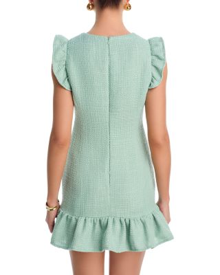 Tweed Flounce Mini Dress - Exclusive