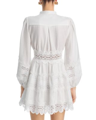 Swirl Lace Mini Dress - Exclusive