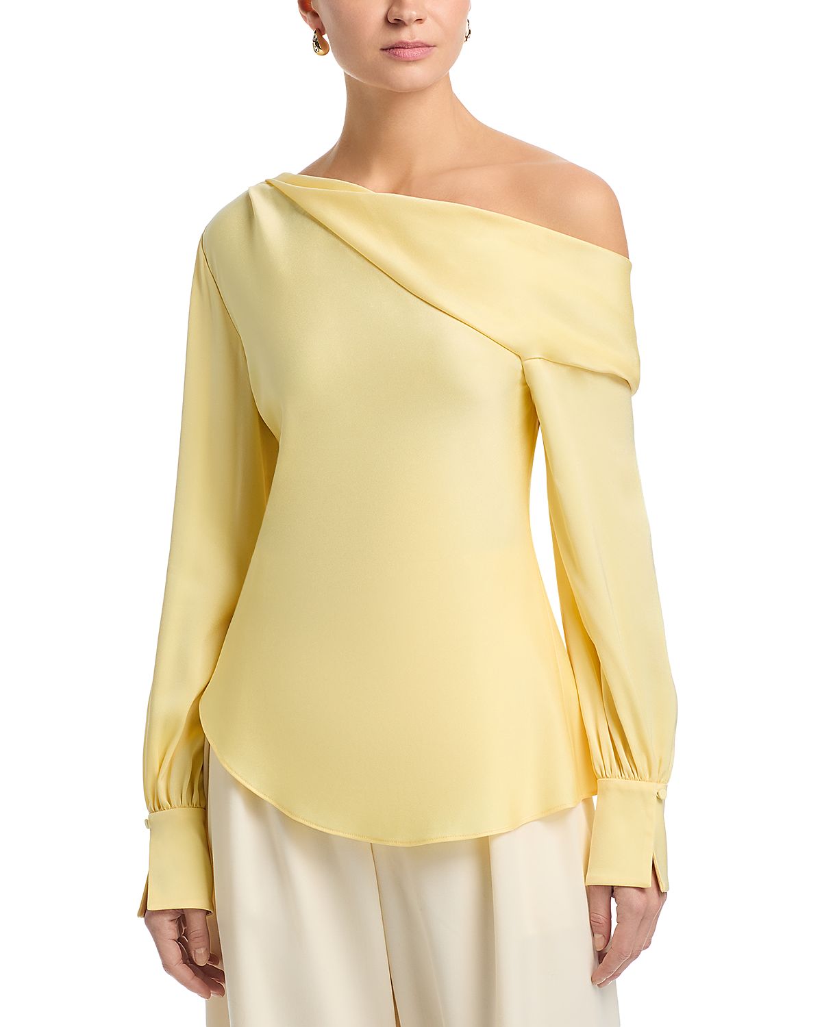 Simkhai Alice Draped One Shoulder Top