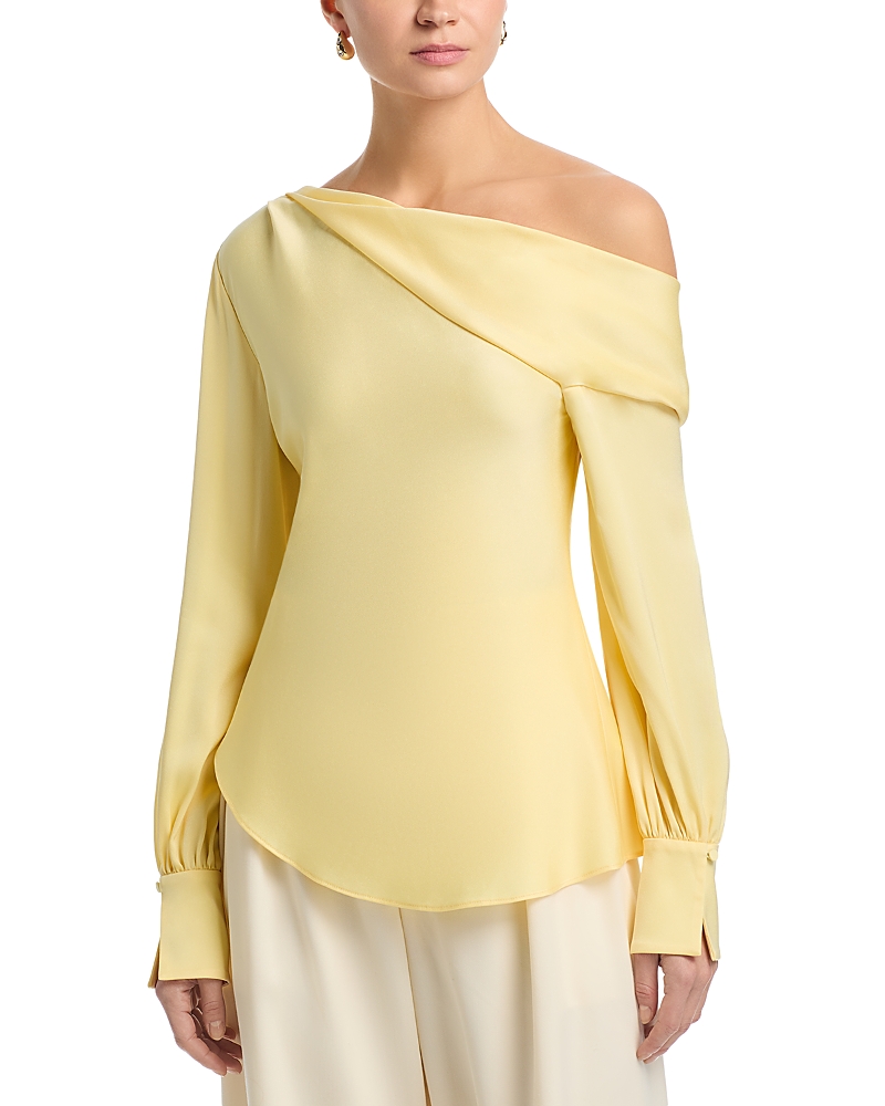 Simkhai Alice Draped One Shoulder Top