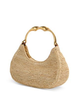 Nixi Twist Handle Raffia Bag