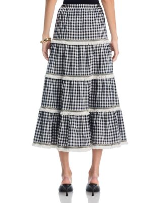 Gingham Top & Gingham Midi Skirt - Exclusive