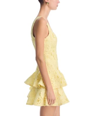 Lace Tiered Mini Dress - Exclusive