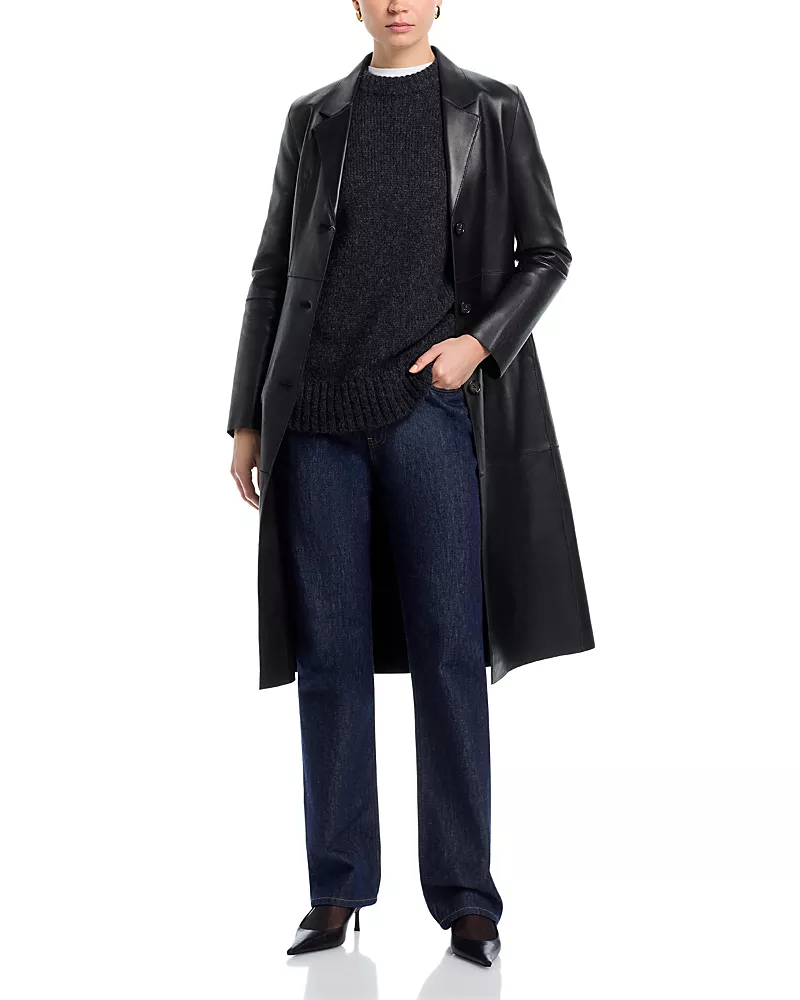 Toteme Slim Leather Coat