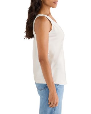 Day Gloss Woven Scoop Tank