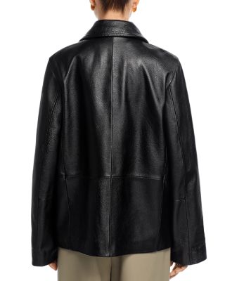 Grained Leather Jacket