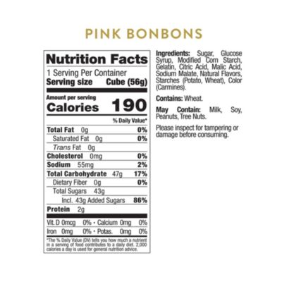 Party Pink Bonbons Candy 4 Piece Cube Kit