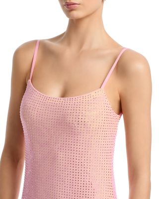 Crystal Embellished Low Back Dress