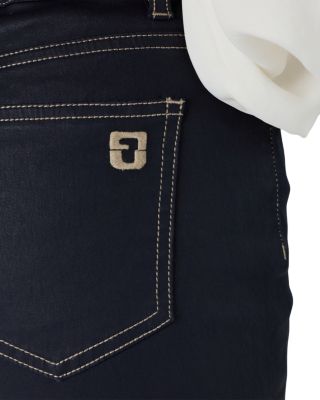 Aya High Rise Straight Jeans in Navy