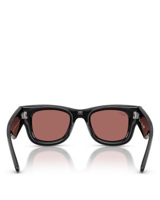 Wayfarer Puffer Square Sunglasses, 47mm