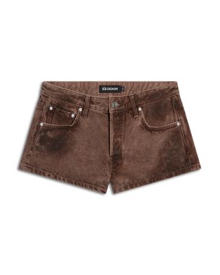 Portman Low Rise Jean Shorts in Coated Umber