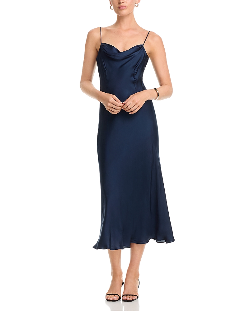 French Connection Oona Satin Strap Dress