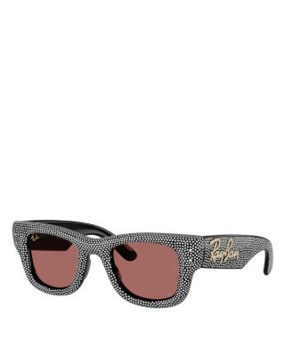 Wayfarer Puffer Square Sunglasses, 47mm