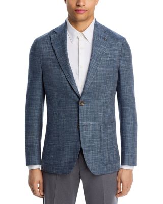 Regular Fit Basketweave Soft Jacket