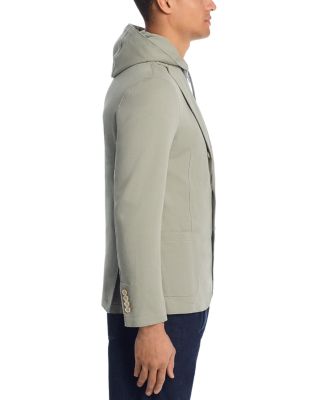 Cotton Pique Jersey Jacket & Removable Hood
