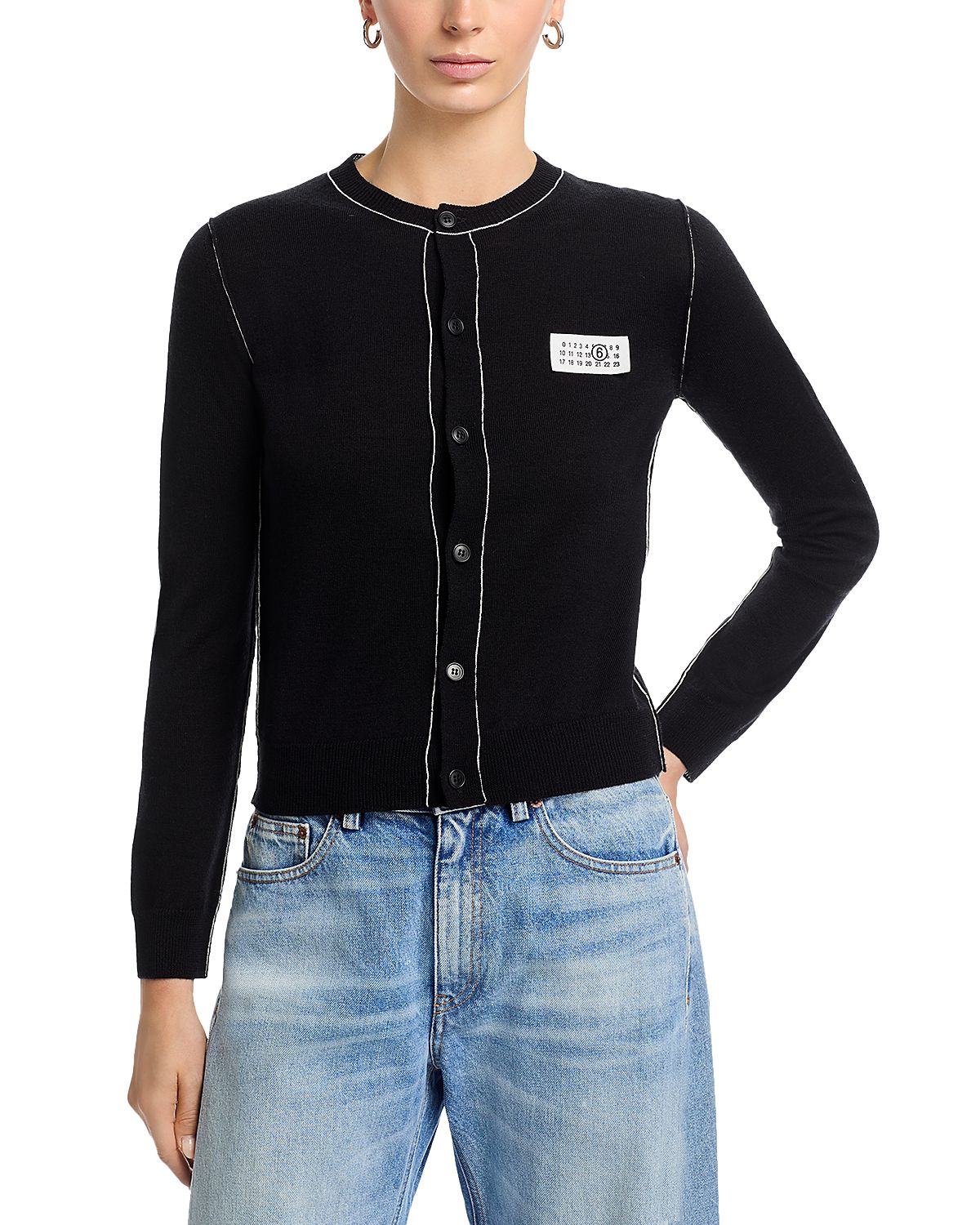 MM6 Maison Margiela Wool Blend Cardigan Sweater
